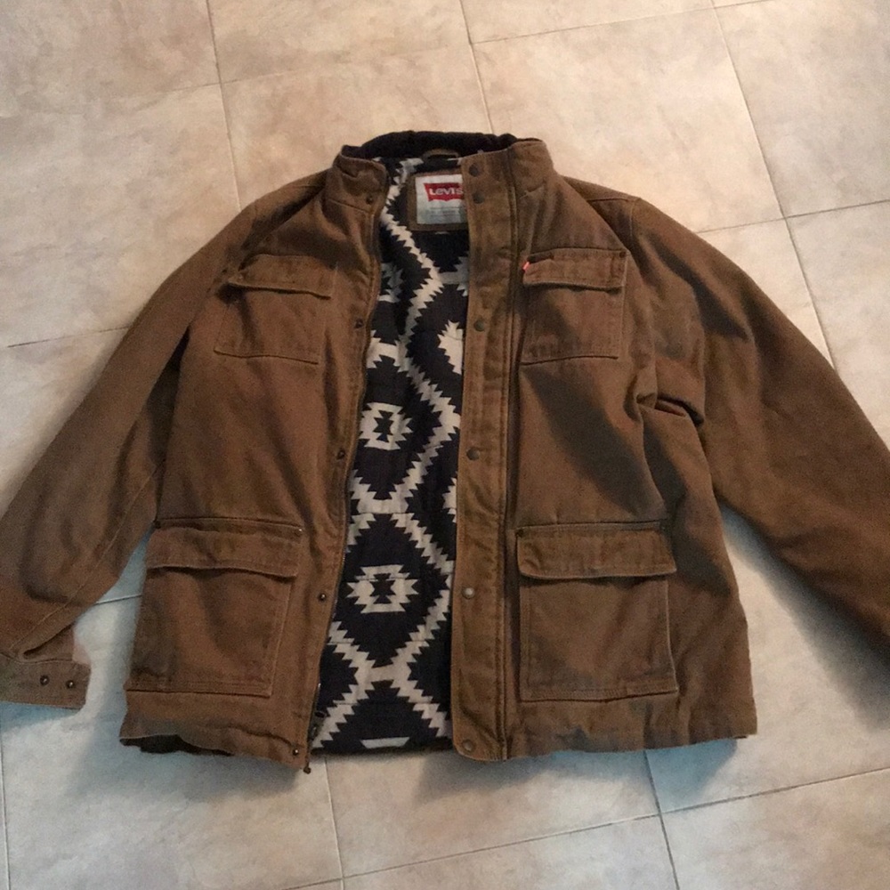 Levi’s brown jean jacket men’s